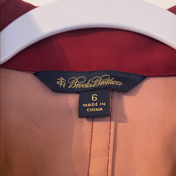 Brooks Brothers Women's Deep Red Trench Coat - Picture 2 of 10